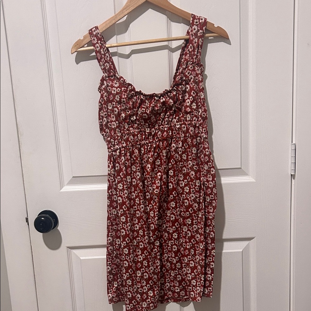 Nine Britton Red Floral Mini Dress ON SALE